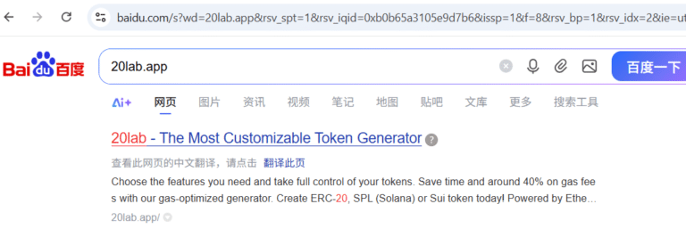 China SEO Case Study - Website Indexed on Baidu